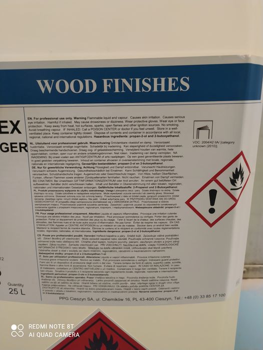 Płyn do czyszczenia agregatów  lakierniczych