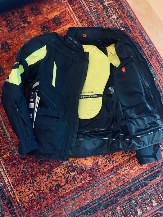 Kurtka motocyklowa REBELHORN Hardy II, Black/Fluo, NOWA, rozm. L