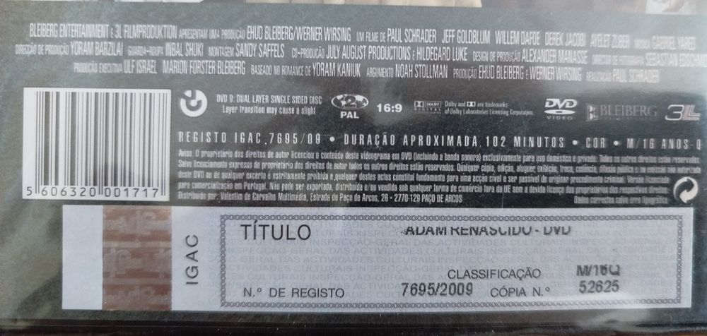 DVD - Adam Renascido