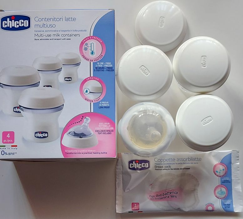 Chicco recipientes para leite Materno