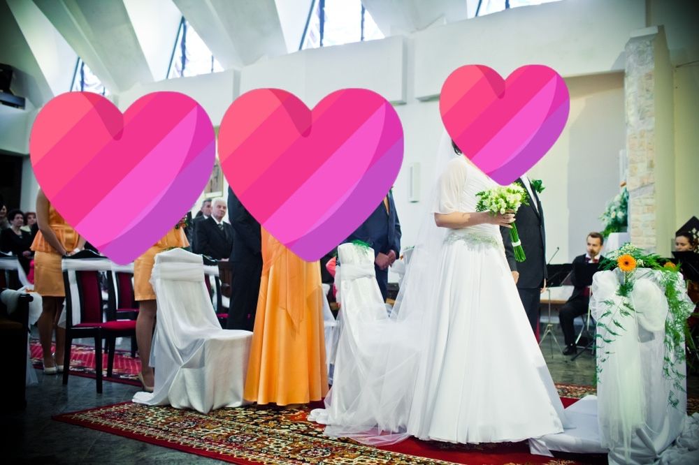 Suknia ślubna śnieżnobiała