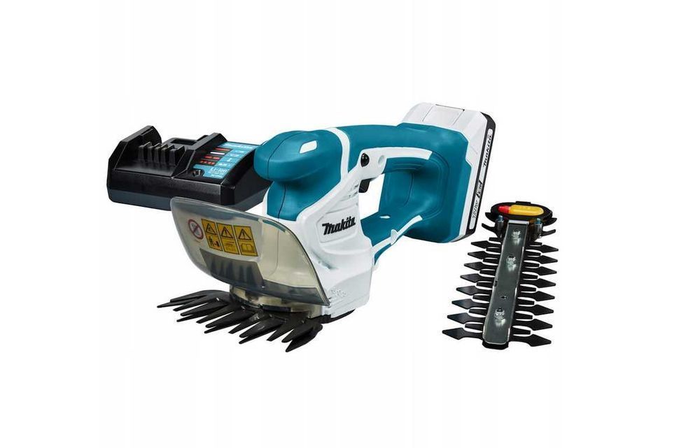 MAKITA Nożyce elektryczne akumulatorowe DO ŻYWOPŁOTU TRAWY Zestaw