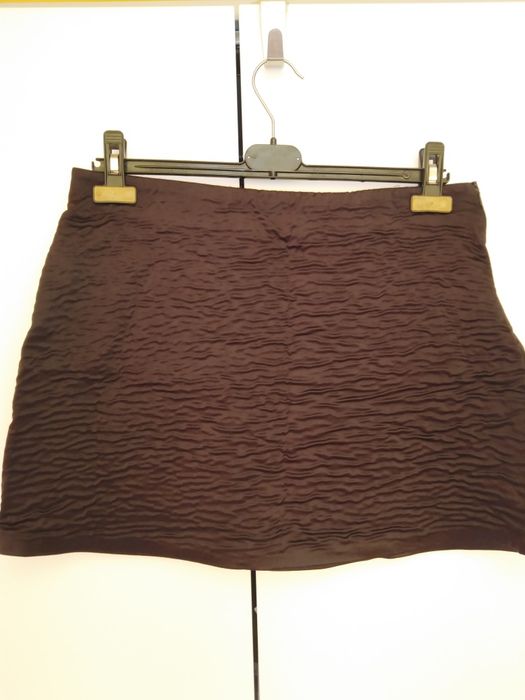 Spódnica mini Zara 38 40 czarna krótka marszczona