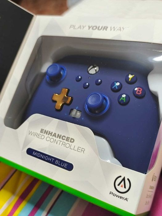 Comando PowerA Azul para Xbox One, Xbox Serie XS e PC