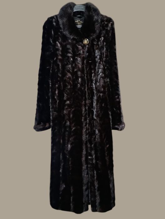 Длина 130см. Норковая шуба в пол. Манто. Винтаж