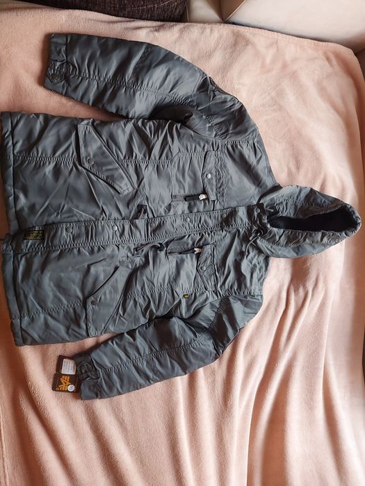 Kurtka Parka Fishtail alpha industries size 3XL szara NoWa