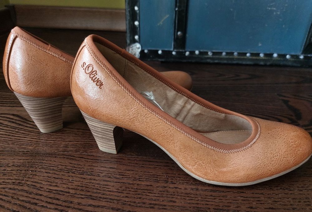 Buty na obcasie, S.Oliver, rozm. 38, nowe!