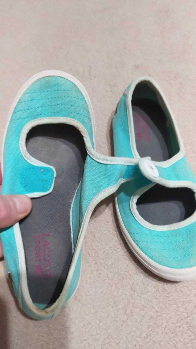 Lacoste балетки на девочку  25-26размера на ножку, 16см