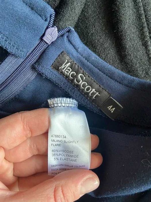 Mac scott grubsza sukienka dres midi wiosna xl 44 42 +size trapez basic