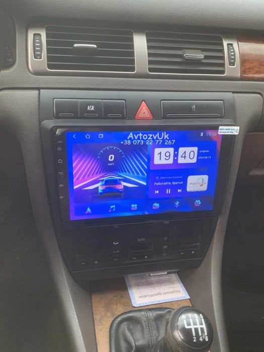 Магнитола A6 C5 S6 RS6 Audi GPS Ауди А6 USB 2 дин CarPlay Android 15