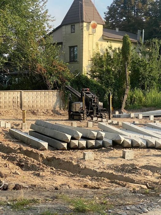 Палі залізобетонні від виробника з установкою