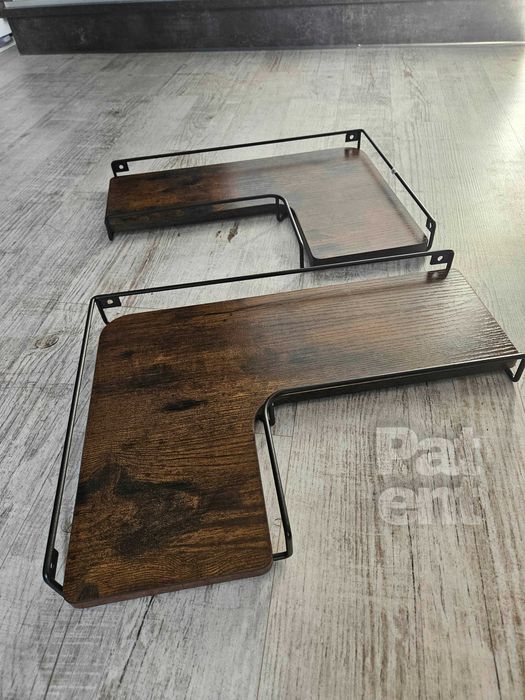 Loftowa dekoracja narożna ścienna kwietnik dom 2 sztuki