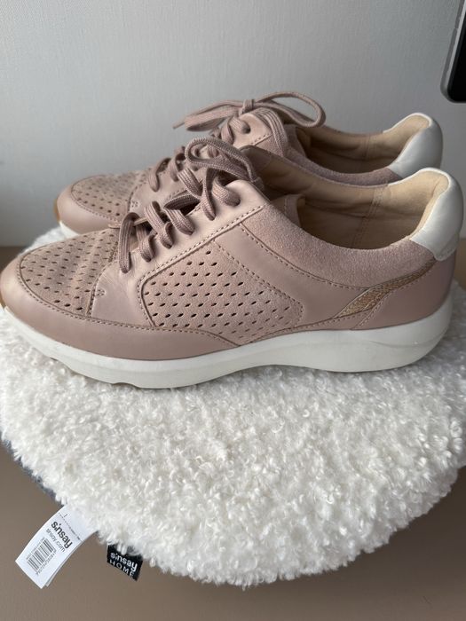 Кросівки кеди шкіряні Clarks жіночі