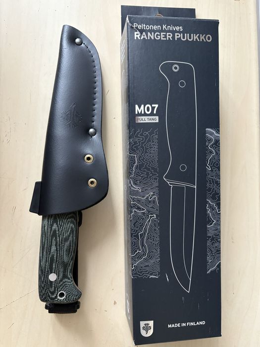 Nóż Peltonen m07 Full Tang green mikarta nowy gwarancja
