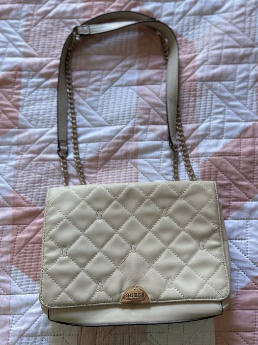 Mala bege guess tiracolo e ombro
