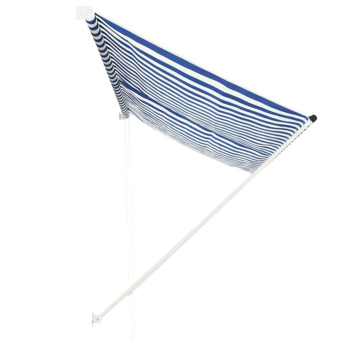 Toldo retrátil 300x150cm azul e branco vidaXL - Novo - Lacrado de fábrica