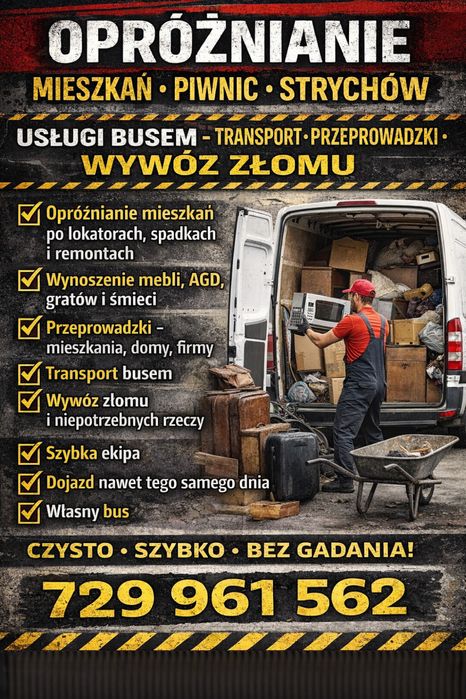 Wyburzenia • Skuwanie • Opróżnianie mieszkań • Gruz – Tomaszów