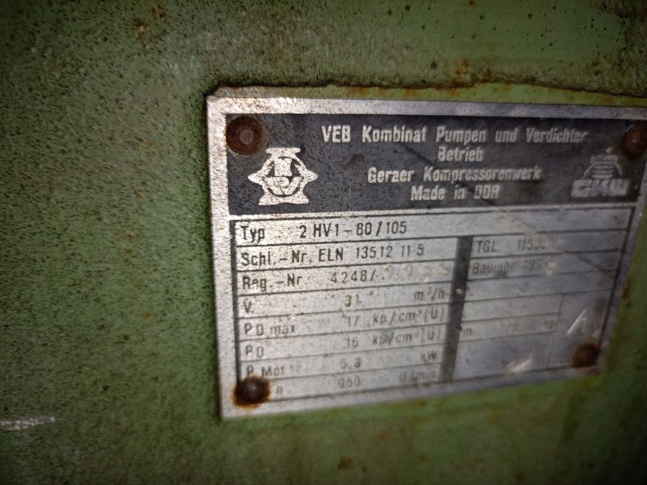 Sprężarka GKW  A2 HV1-80/105