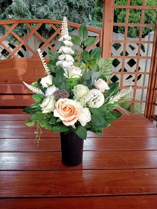 Wiązanka do wazonu na cmentarz