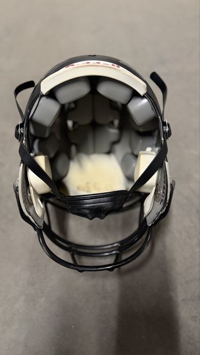Kask futbolowy Riddell L + facemask | czarny | używany