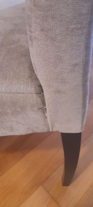 Cadeiras de sala de jantar cor bege