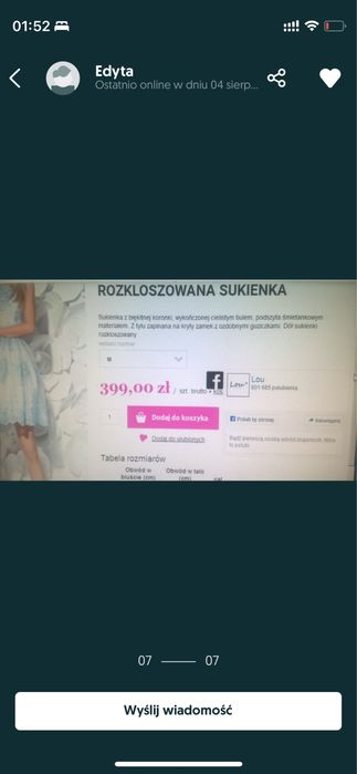 Sukienka Lou rozmiar S