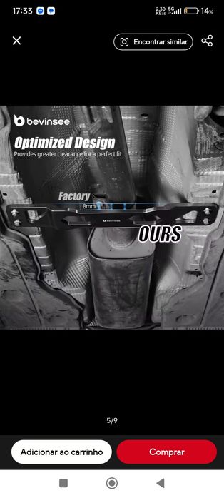 Cinta Reforço Chassi (MQB) Audi S3/Cupra/Golf GTI...