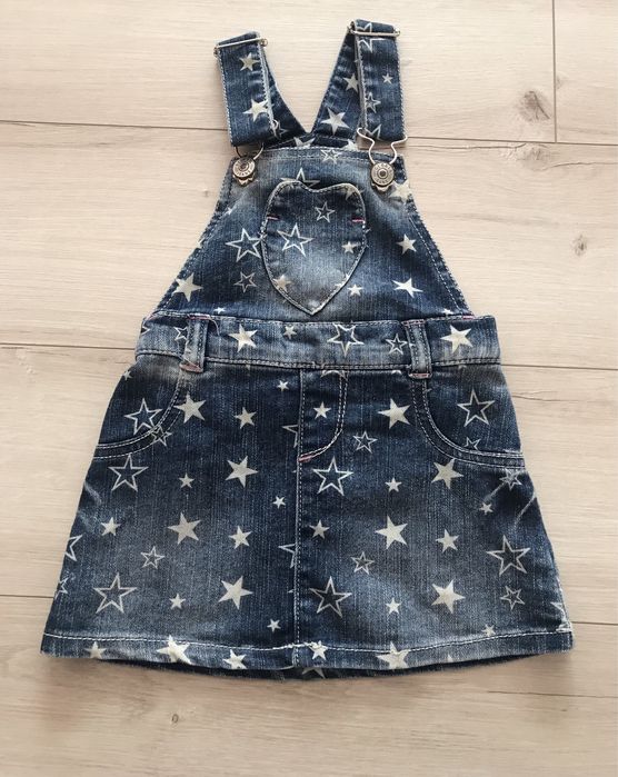 Джинсовий сарафанчик, якісний сарафан на 1-2 роки на ріст 86-92 см