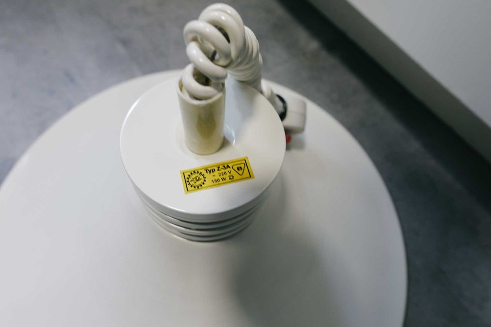 Fabryczna lampa wisząca rolo Typ Z-3A – Loft / Industrial / PRL oryginalna