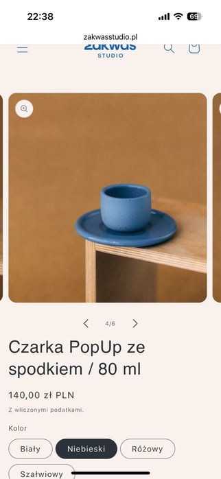 Czarki / kubki ze spodkami Zakwas Studio