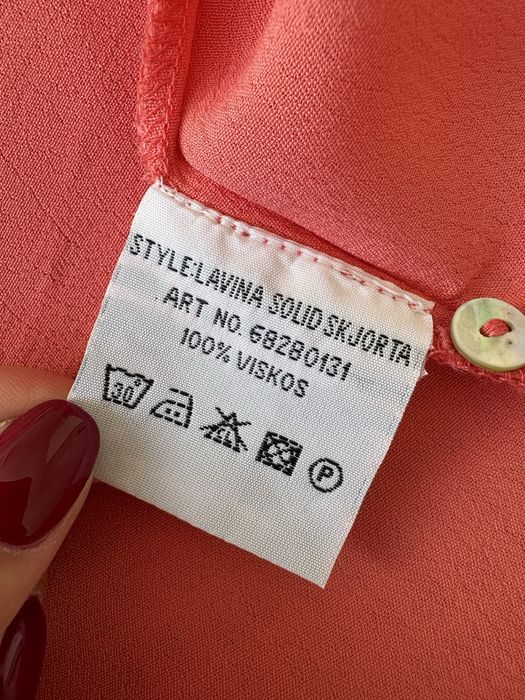 Koszula damska lososiowa 40 l wiskoza women