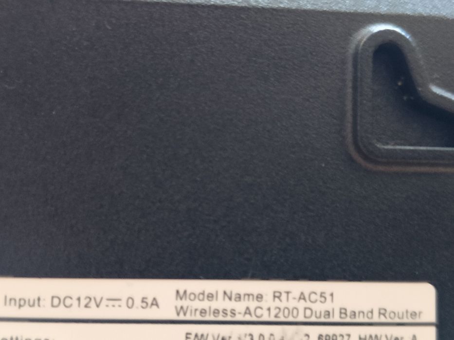 Router Modem Internetowy Asus RT-AC51 Wireless-AC1200 Dual Band