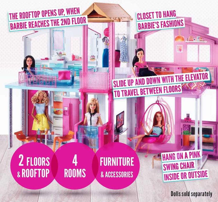 Ляльковий будиночок Barbie Townhouse Міський будинок мрії Малібу DLY32