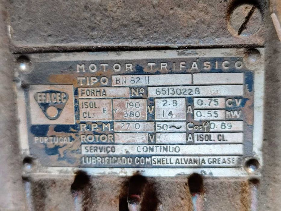 Motor trifásico EFACEC - 0,75CV