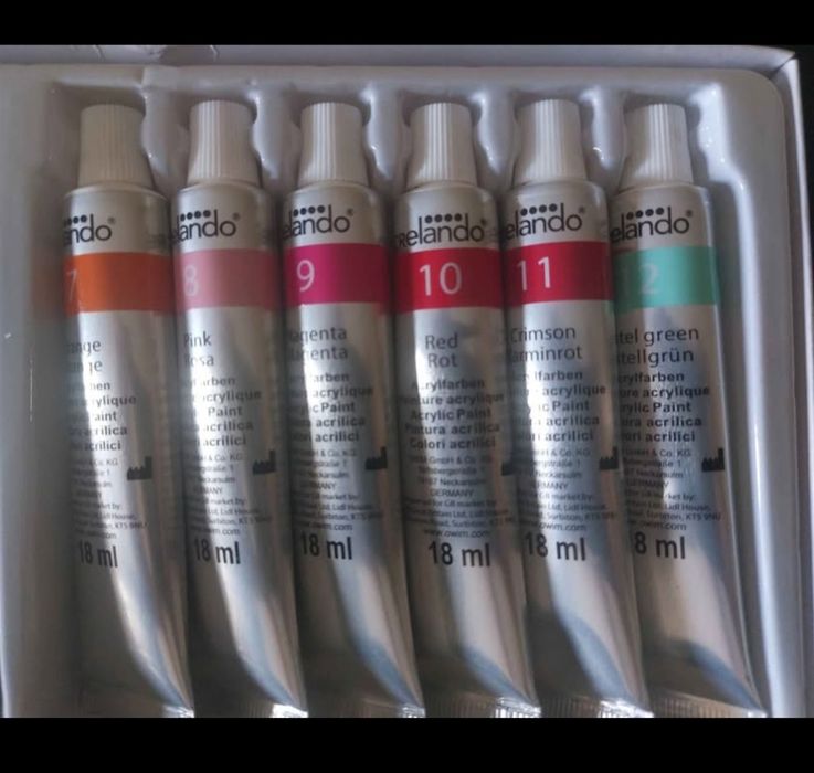 Pack 24 tintas acrílicas NOVO