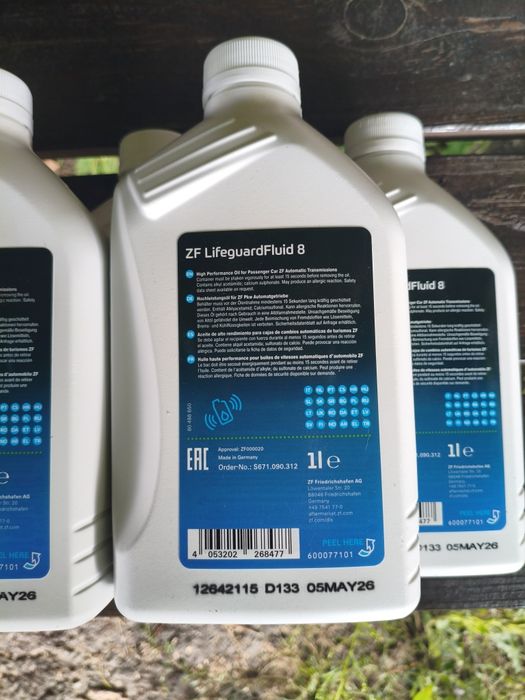 Оригінальна трансмісійна олива ZF LifeguardFluid 8 (1л / 5л)