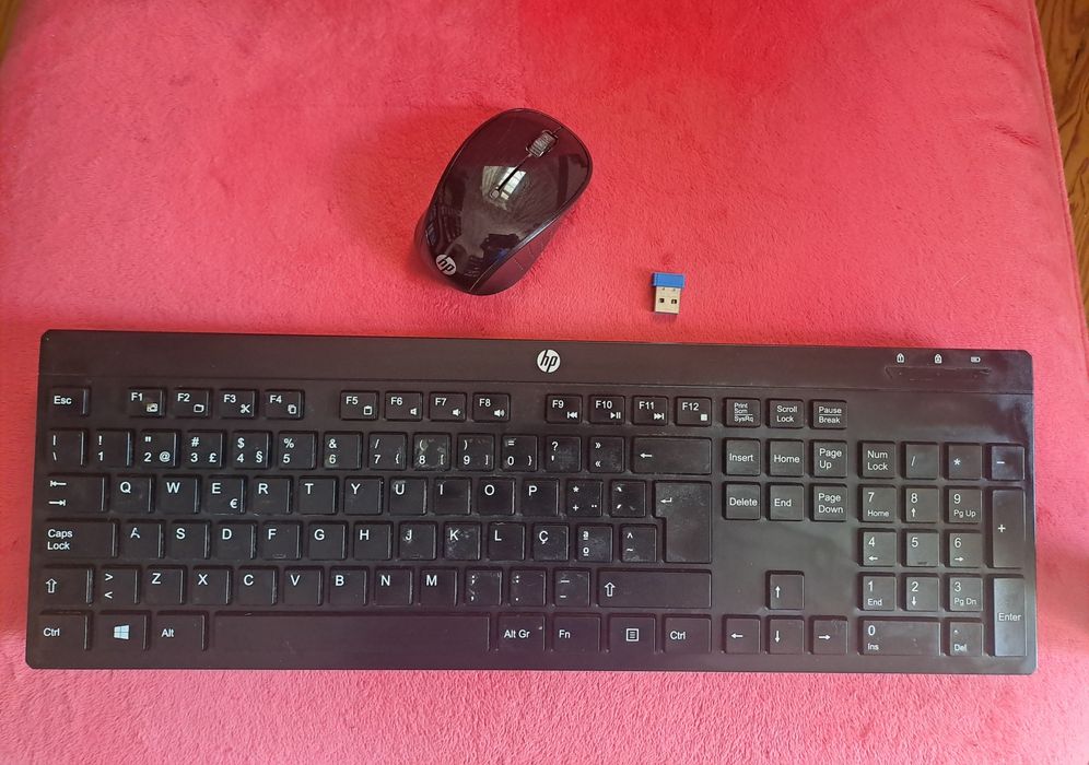 Teclado e rato HP