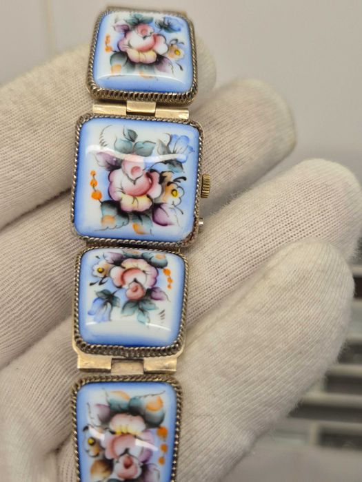 Zegarek-bransoletka * Czajka / Chaika * porcelanka