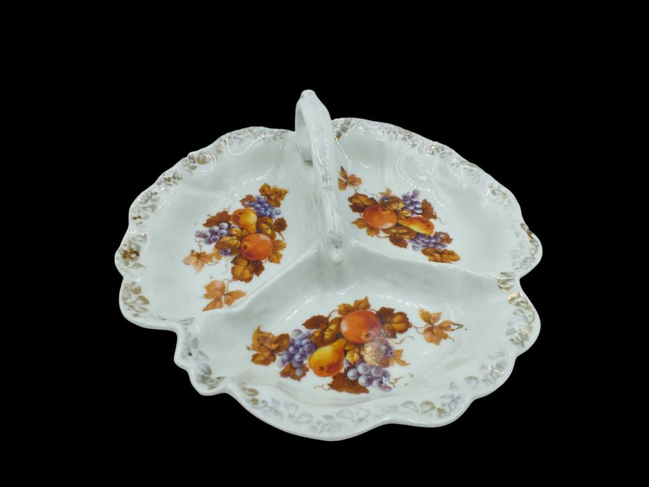 Kabaret porcelanowy  dekor owoce B120311