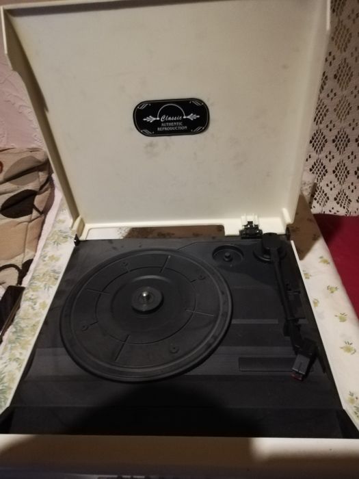 Antigo leitor de discos