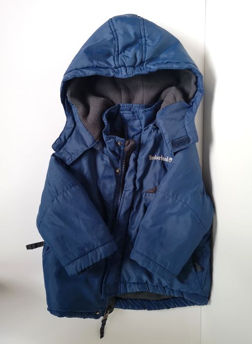Granatowy kombinezon dwuczęściowy, kurtka ze spodniami Timberland, 18