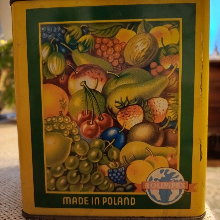 Puszka ozdobna na cukierki lata 50- 60