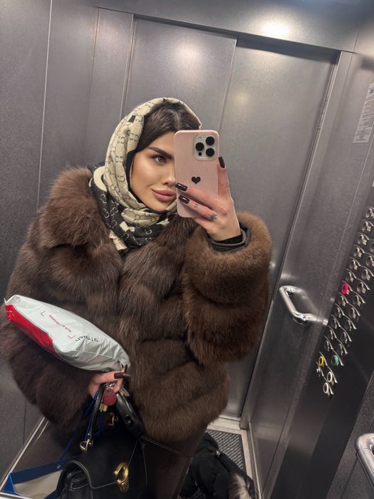 Натуральная шубка из песца