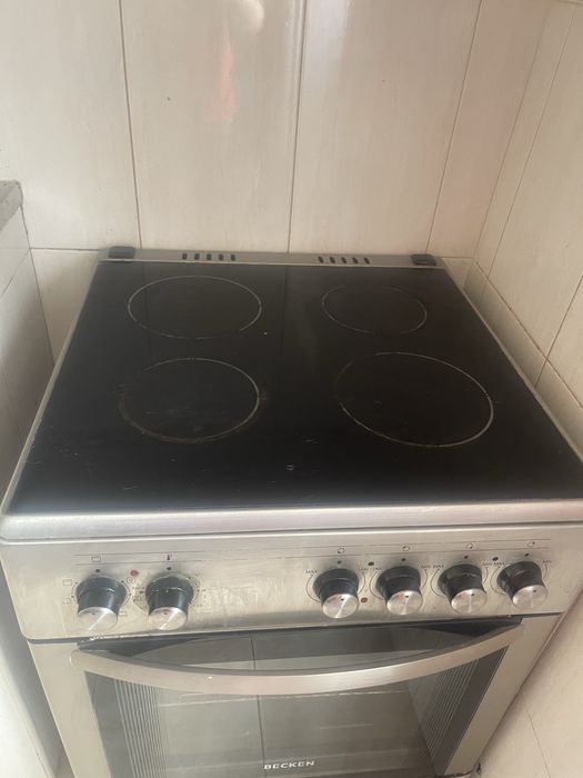 fogao eletrico a funcionar