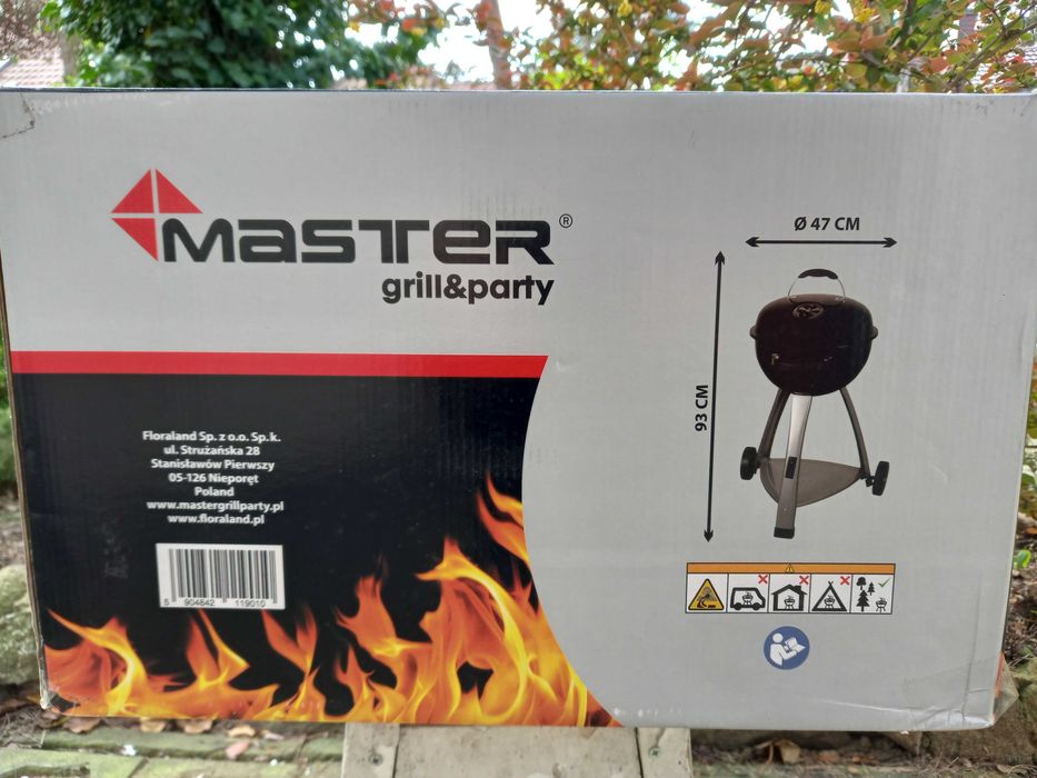 Nowy grill kociołek Mastergrill 93 x 47 cm