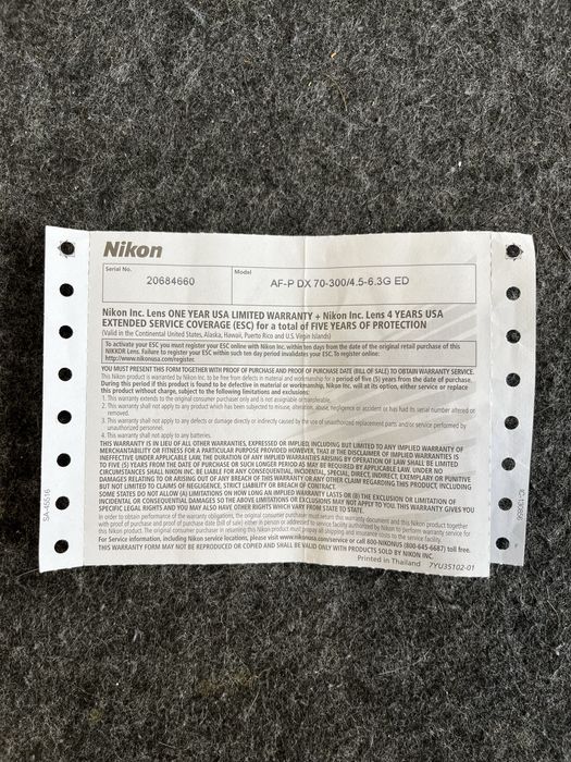 Обʼєктив DX NIKKOR 70-300mm f/4.5-6.3G ED в ідеальному стані
