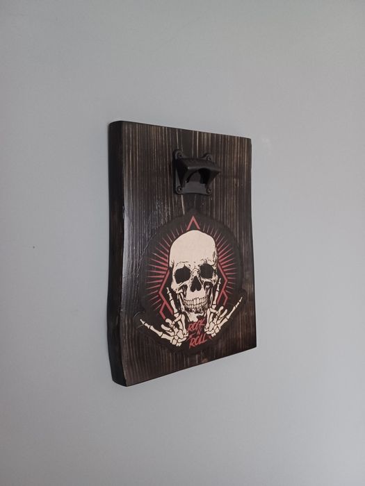 Otwieracz z magnesem, rock, orginalny, handmade, na prezent,