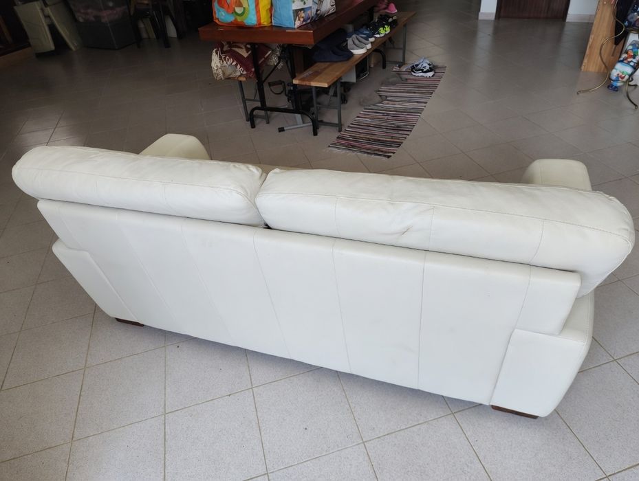 Sofá de 2/3 Lugares Confortável – Design Moderno (Creme)