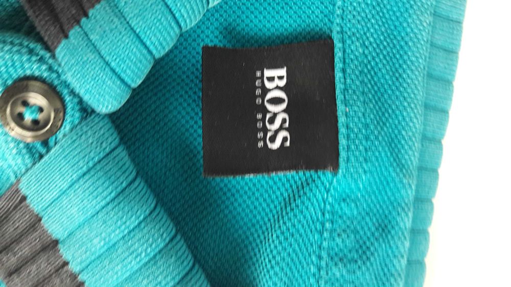 Bluzka polo Hugo Boss turkus