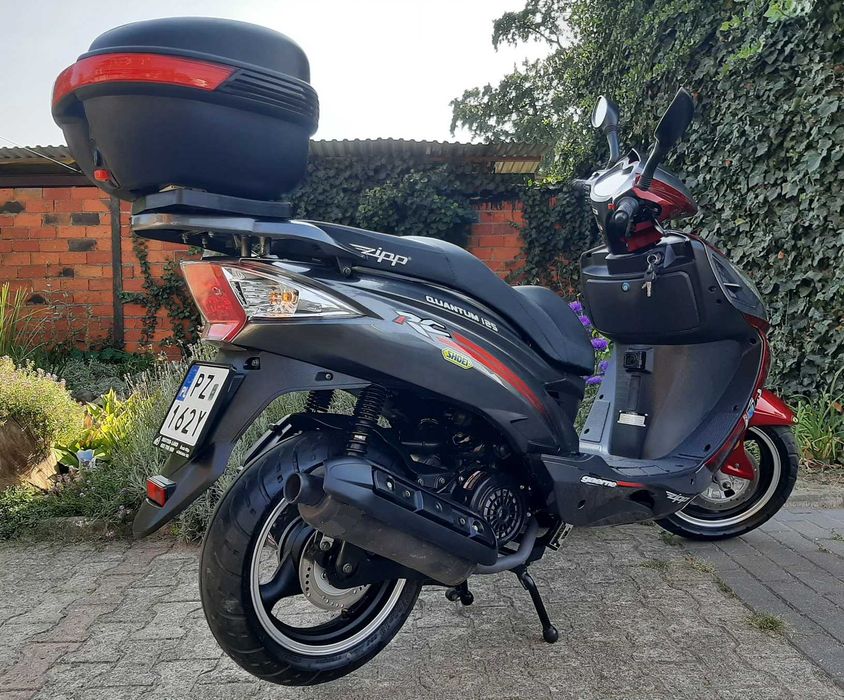 Mega zadbany maxi skuter Zipp Quantum RC 125ccm 2019r 2wł 5662km kufer